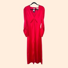 Farm Rio Red Cutout Maxi Dress