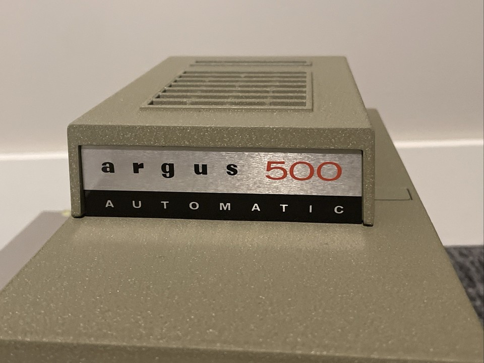 TESTED WORKING Argus 500 Automatic 4 inch Vintage Projection Slide ...