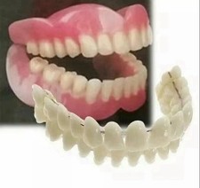 Fake Teeth Denture Costume Prop Cosplay Theater Film Photo Booth Smile