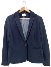 ESPRIT Sweatblazer Damen Blazer Gr. DE 40 blau Business-Look