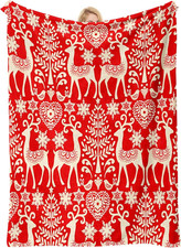 Christmas Fleece Throw Blanket 40"x60" Soft Cozy Holiday Gift for All Ages