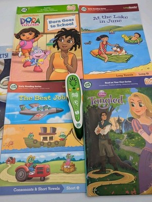 LeapFrog Tag Bundle - Stift + 4 x Buchpaket - getestet funktioniert