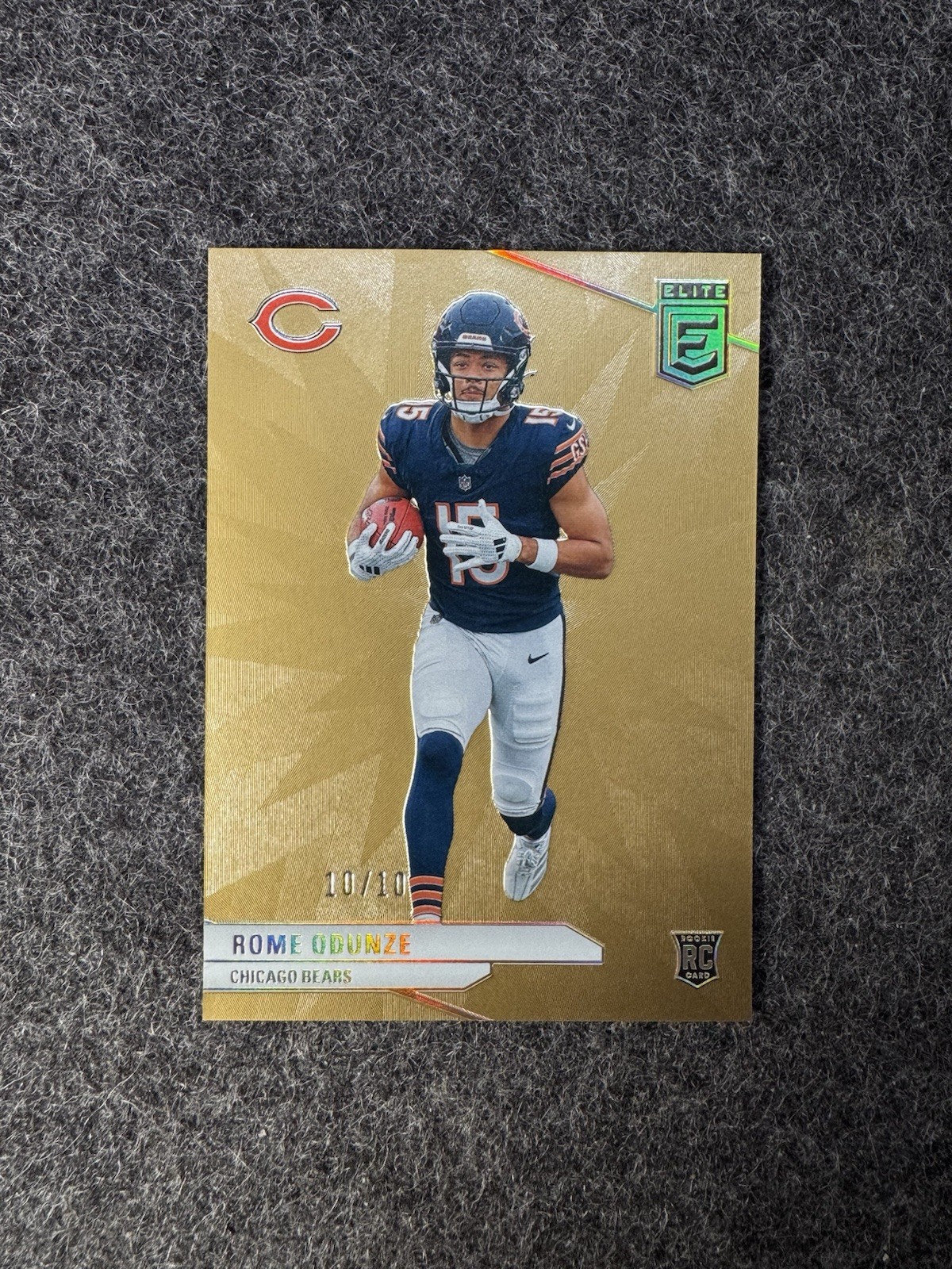 Rome Odunze - 2024 Panini Donruss Elite -   GOLD 10/10 #103 (RC)