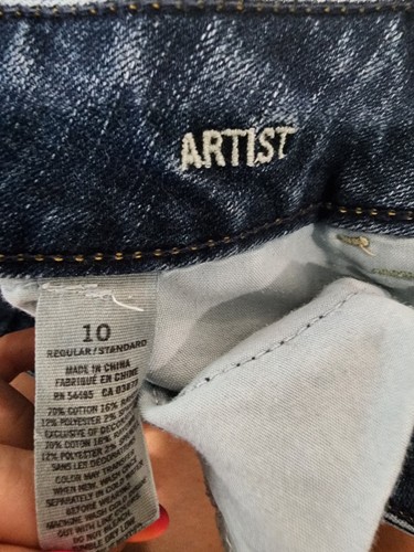American Eagle Jeans Super Stretch Artist Women's Size 10 Boot Cut Dark Wash - Picture 5 of 8