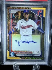 2024 Bowman Chrome - Yaikel Mijares /50 Gold Shimmer Auto PSA 9 Mint # CPA-YMI