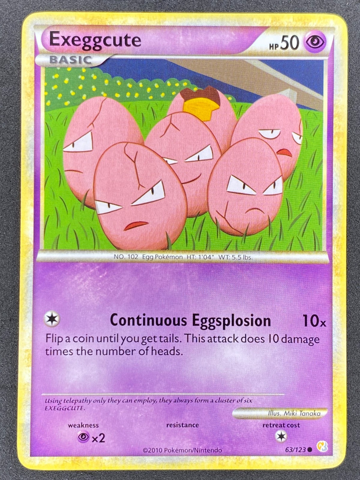 Pokémon Exeggcute 63/123 HS HeartGold & SoulSilver NM