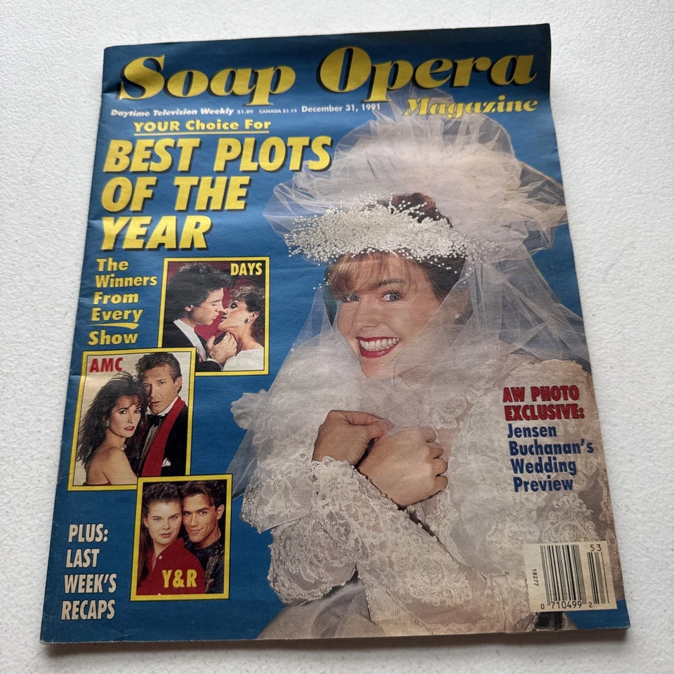 Soap Opera December 31, 1991 Vintage Soap Magazine Volume 1 No. 13 - Image 2 of 4