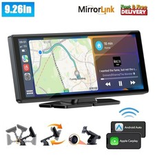 9.26 inch Portable Wireless Apple Carplay Android Auto Car Stereo Radio Head