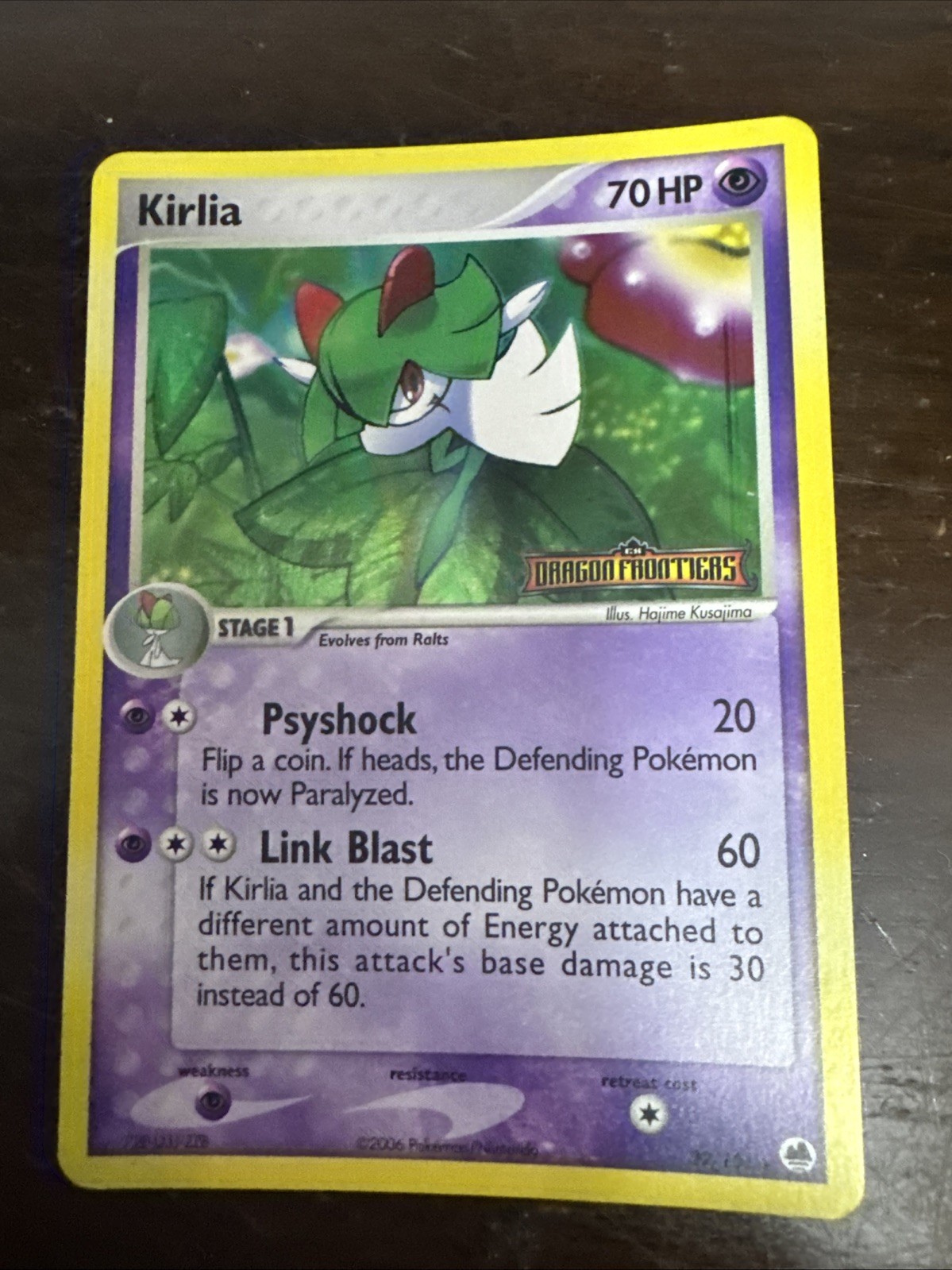 Kirlia (Reverse Holo) 32/101 Pokemon EX Dragon Frontiers - LP