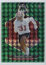 2024 Panini Mosaic Rookies Green Mosaic Prizm Renardo Green #358 1fa4