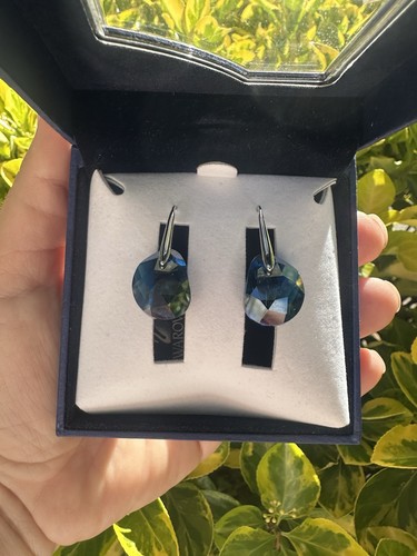 NEU Swarovski Galet Capri blaue Ohrringe Saphir Rarität neu im Karton nicht mehr im Handel erhältlich - Bild 6 von 9