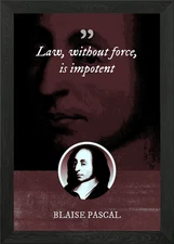 Law without force is Framed Wall Art Poster Canvas Print Picture
