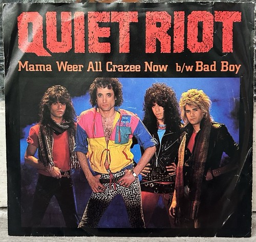 QUIET RIOT Mama Weer All Crazee Now Promo Rare 45 - Picture 1 of 4
