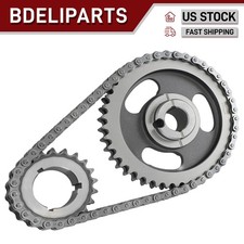 Hd Double Roller Timing Chain Set For 5.0l 5.8l Ford Sbf 302 347 351w Windsor