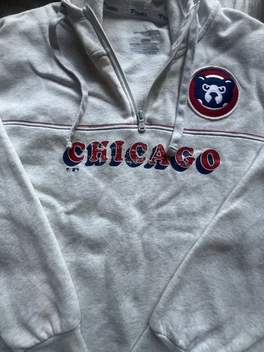 Women Fanatics MLB Chicago Cubs True Classics Legacy Quarter-Zip Hoodie Large - Picture 7 of 11
