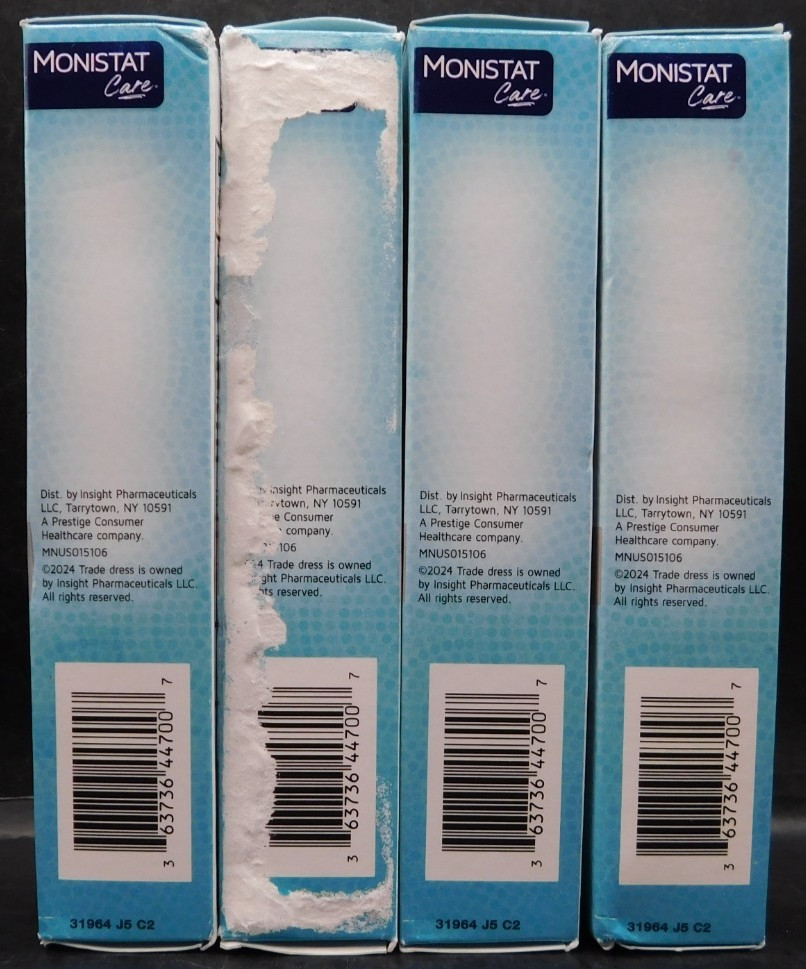 4 Pk Monistat Care Instant Itch Relief Cream W Aloe Vera 1oz Ea Exp: 9/26 New