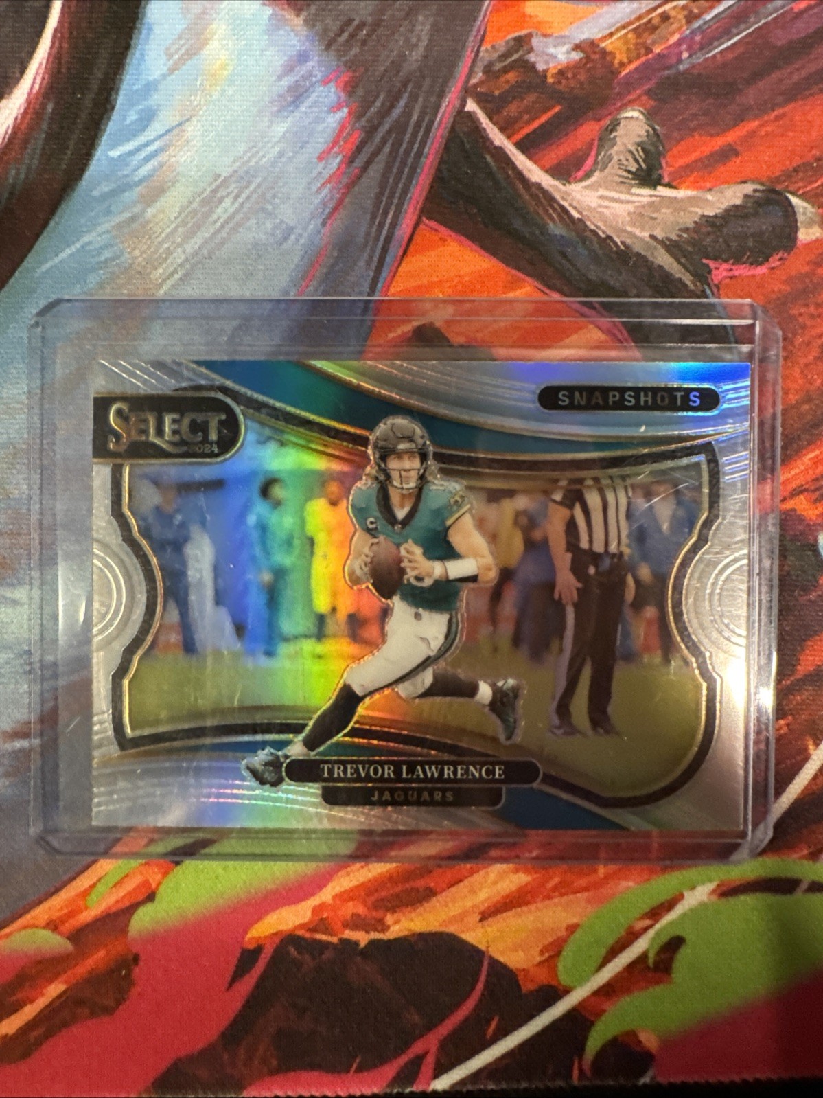 2024 Panini Select Snapshots Trevor Lawrence #9 Field Level Silver Jaguars