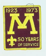 Boy Scout Patch 50 Years of Service 1923-1973 BSA
