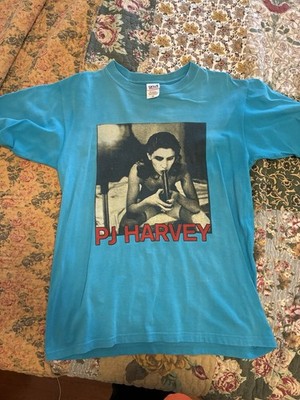 Vintage PJ Harvey T Shirt Men s Medium Blue