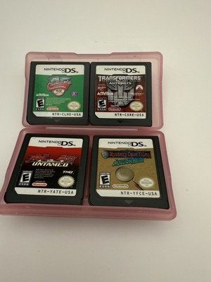 4X DS Nintendo Games. Transformers, Mystery Case ,  Baseball ,Mx vs ATV