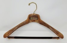 Loro Piana Luxury Faux-Wood Grain Wide Shoulder Suit Hanger - 43cm - New