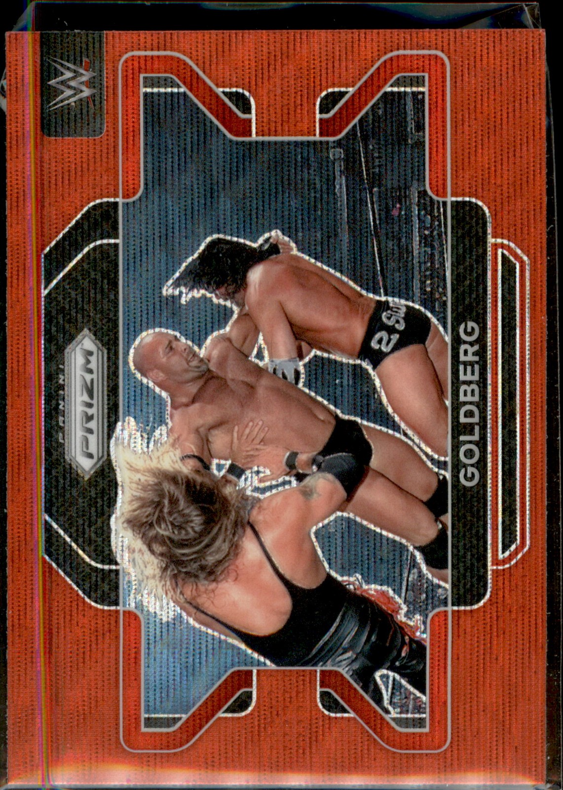 2022 Panini Prizm WWE #33 Goldberg Ruby Wave