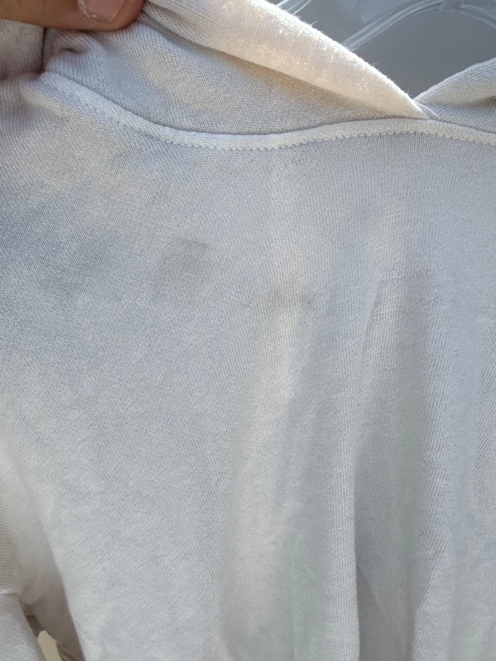 James Perse Pullover Sudadera con Capucha Algodón Ligero Dobladillo Crudo 1 Nuevo con Etiquetas Talla 0 T3 Foto 2 de 4