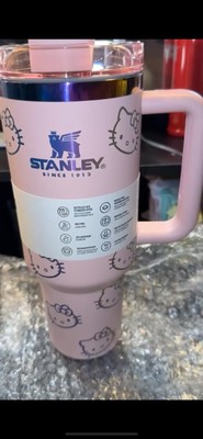 40oz Stainless Steel Tumbler with Handle, Leak-Proof Lid and Straw