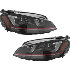 Hid Headlights Driving Head Lights Headlamps Set Of 2  Driver & Passenger Pair