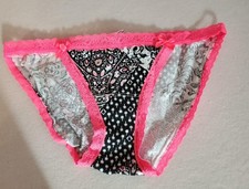 NWT VICTORIA'S SECRET LOW RISE STRING BIKINI PANTIES COTTON 11041184 RARE S