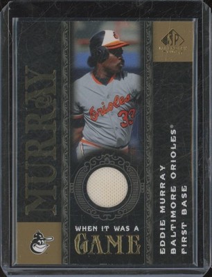 2007 Upper Deck SP Legendary Cuts EDDIE MURRAY Relic When it was a Game BIN1