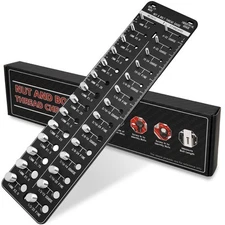 Thread Checker Gauge - Standard & Metric Bolt and Nut Size Identifier Board,