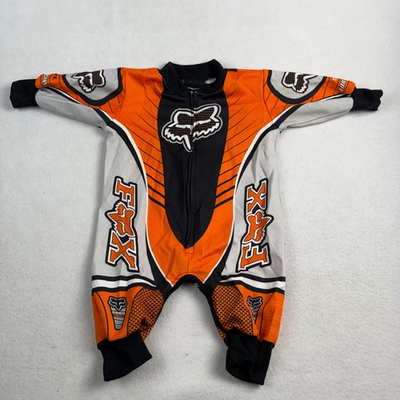 #ad Fox Racing Ricky Carmichael 4 Infant Romper Orange Black 0 6 Months Motocross MX $29.00
