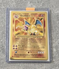 Pokemon Celebrations Gold Metal Charizard Car...