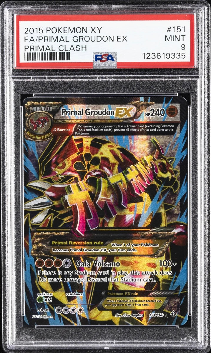 Pokémon TCG XY-Primal Clash Grade 9 Individual Collectible Card