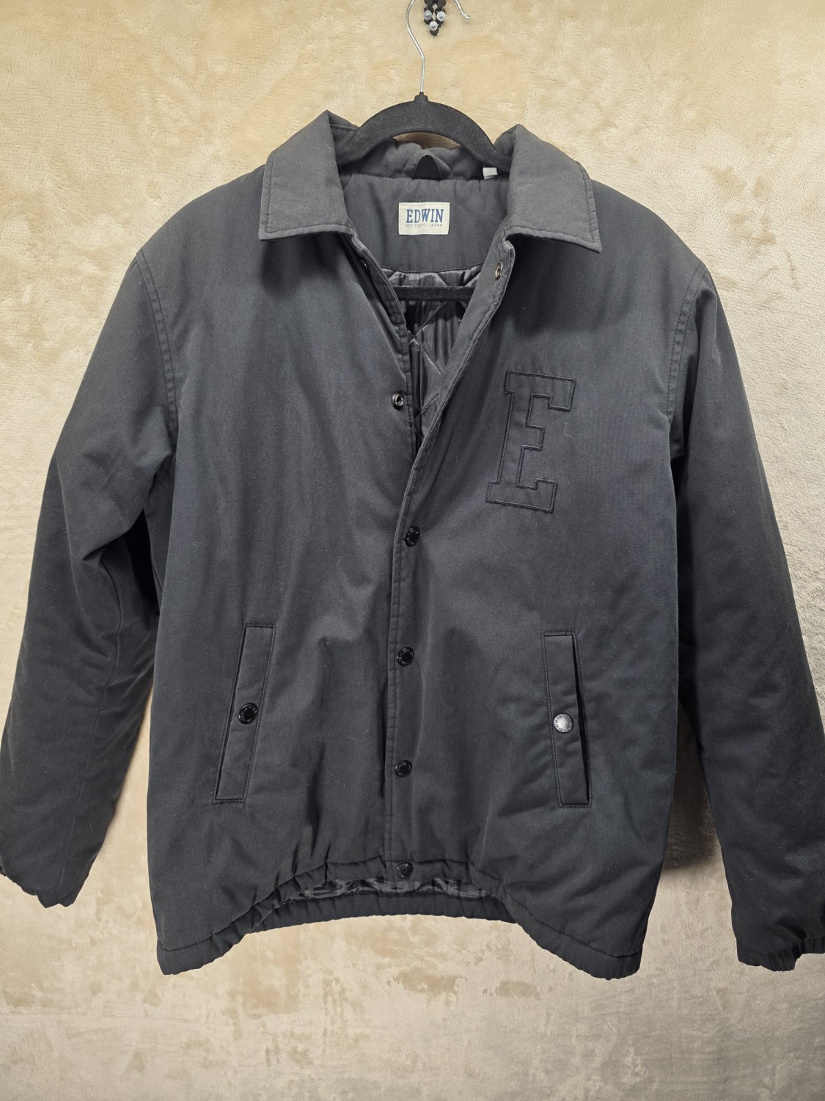 Edwin Tokyo Authentic Medium Coach Jacket Black W… - image 1