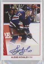 2017-18 Leaf 1990 Design Red 7/9 Alex Kovalev Alexei #BA-AK1 Auto 2vh