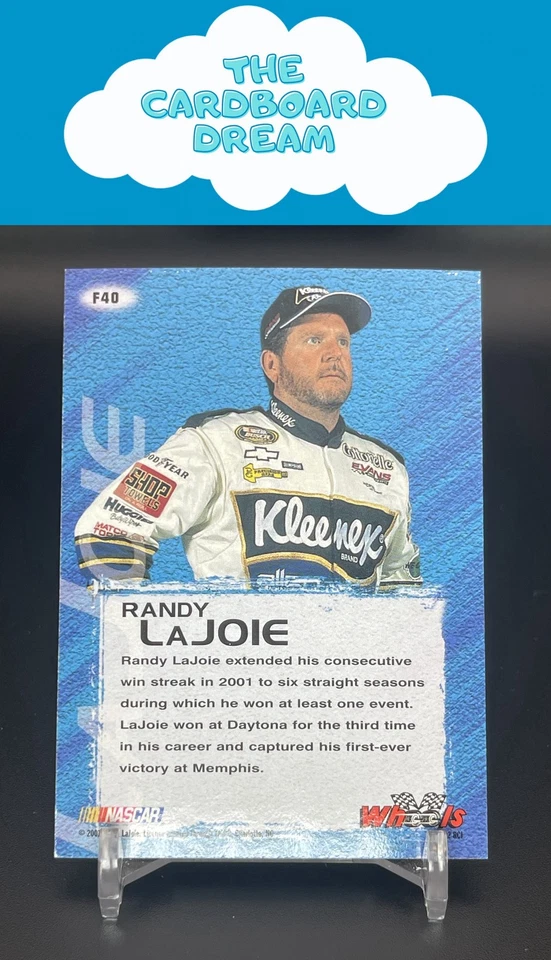 Randy LaJoie 2002 Wheels High Gear First Gear #F40 Evans Motorsports - Image 2 of 2