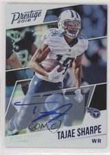 2018 Panini Prestige Xtra Points Purple Signatures Tajae Sharpe #154 Auto 1s6