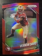2025 Panini Prizm Football-Vernon Davis #39 True Red SSP 49er's SSP