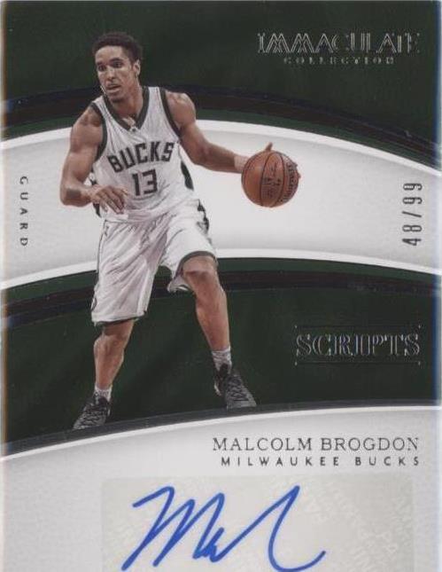 2016-17 Panini Immaculate Collection - Malcolm Brogdon #SC-MBR - 1 of 1