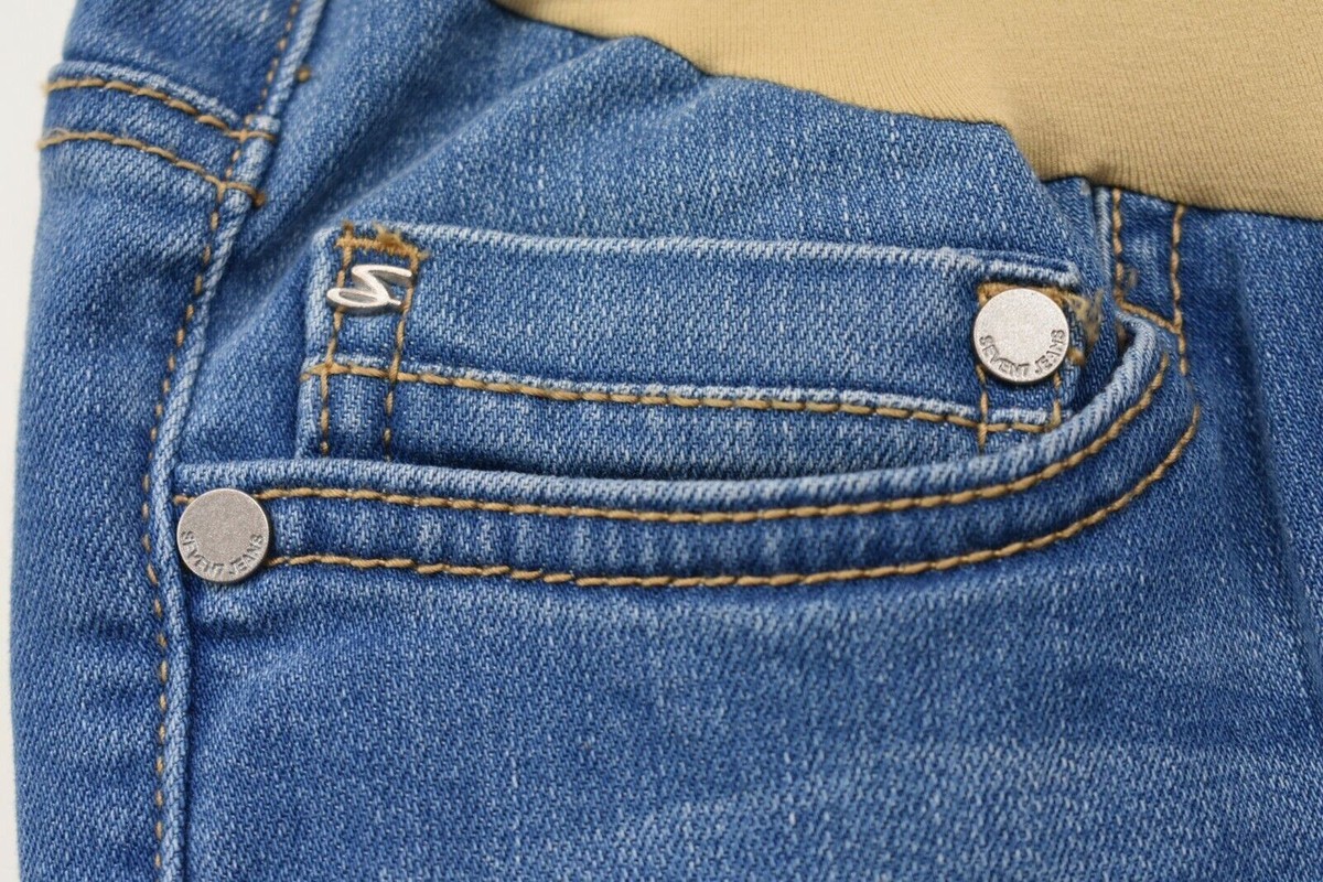 emmixPUMA T7TPT Sサイズ Seven7 Jeans Men's 36x32 Straight Fit Stretch Denim ZIPPER