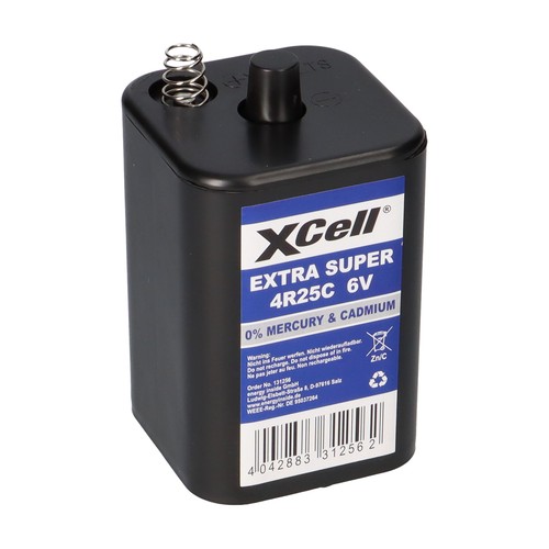 4x XCell 4R25 6V-Block Batterie SET - 6 Volt 9500 mAH Bausstellenleuchte - Bild 4 von 7
