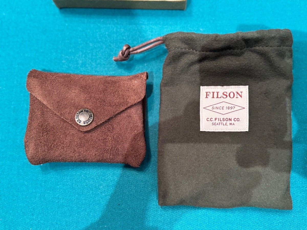 New Filson Rugged Suede Snap Wallet Made in USA | eBay