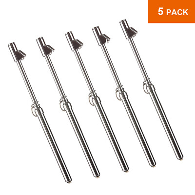 #ad 5X Silver Straight on Foot Dual Head Truck Tire Pressure Gauge Range 10 150 PSI $39.99