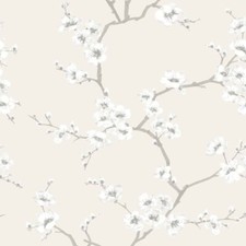 FLORAL APPLE BLOSSOM GRAHAM & BROWN PRETTY PINK MUSTARD NAVY BEIGE WALLPAPER