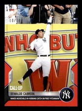 2022 Topps Now Red Parallel #739 Oswaldo Cabrera Yankees 10/10