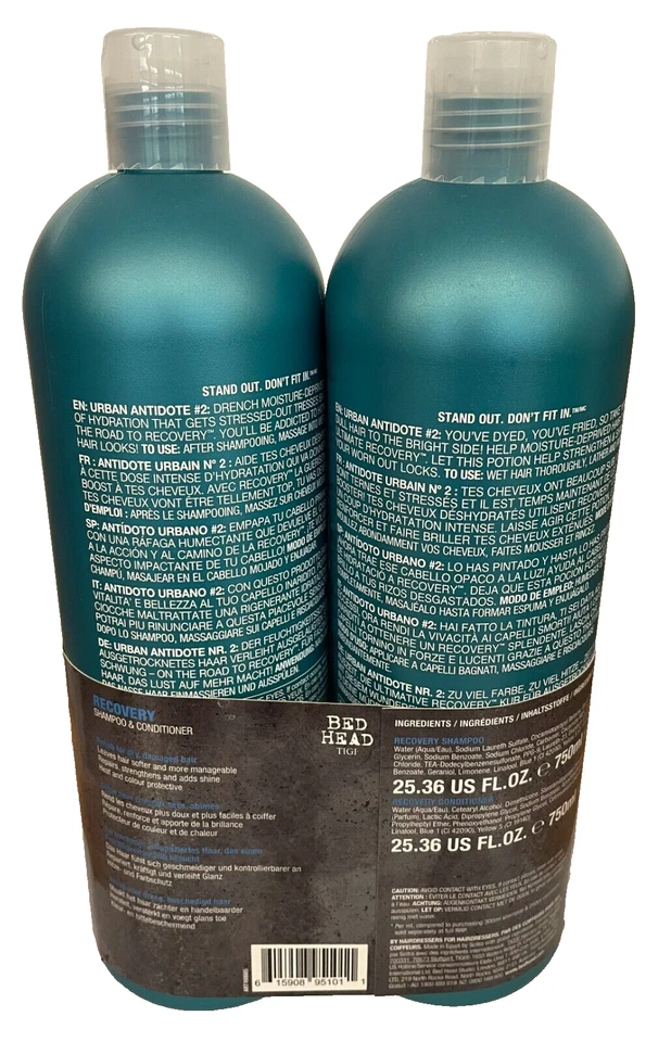 1x Bed Head by TIGI | Recovery Shampoo und Conditioner Set 2x750ml - Bild 4 von 4