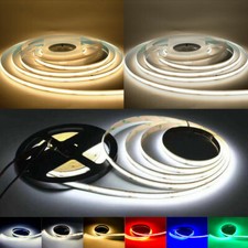 COB LED Strip Light 12V 384LEDs/m   1M-5M Flexible Tape 3mm 5mm 8mm Xmas Decor