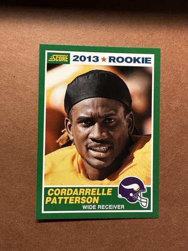 2013 Score Cordarrelle Patterson Rookie Vikings CARD 351 ATLANTA 
